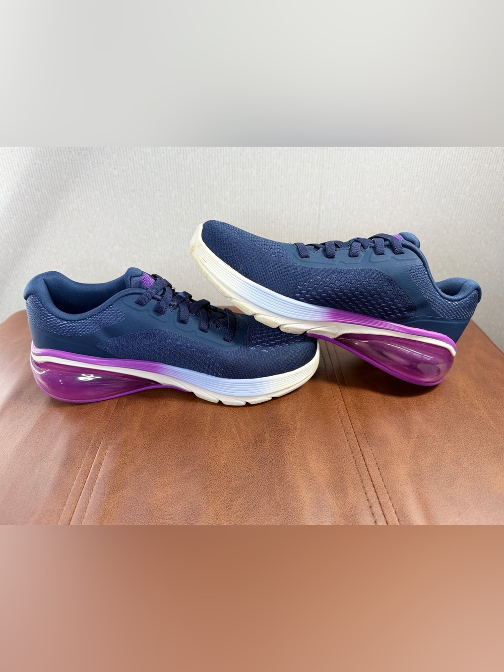 Skechers GO Walk Air 3.0 Ree 124375 Navy Purple Walking Sneakers Women’s 6.5
